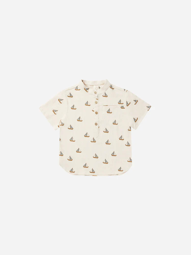 Sailboats Short Sleeve Mason Shirt