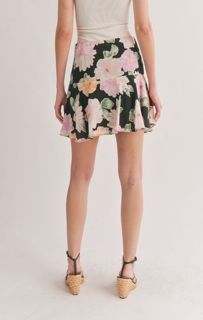 Meadows Flare Mini Skirt