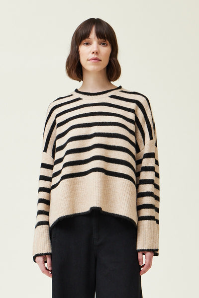 Oat Striped Sweater