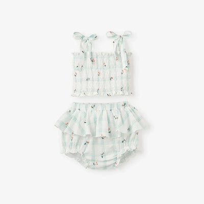 Strawberry Picnic Smocked Set