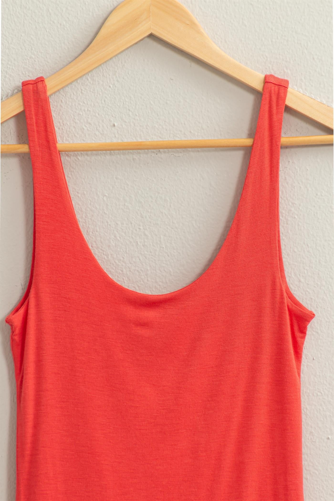 Relax Your Mind Scoop Neck Tank in Watermelon
