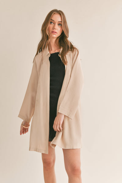 Relaxed Raglan Half Coat