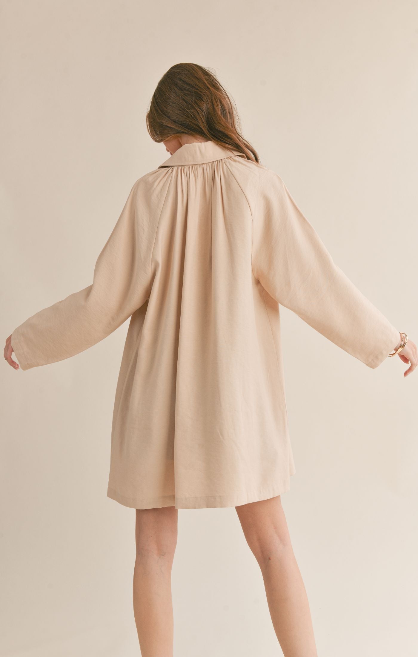 Relaxed Raglan Half Coat