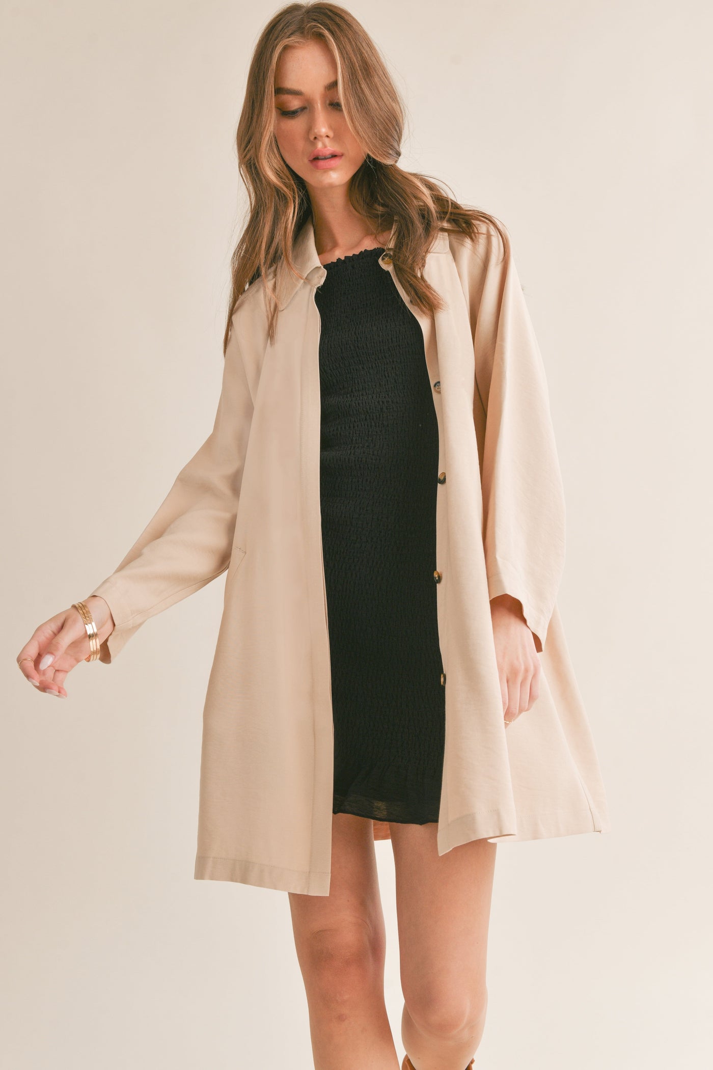 Relaxed Raglan Half Coat