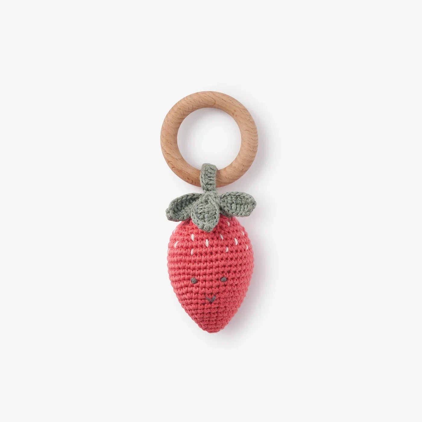 Strawberry Crochet Rattle