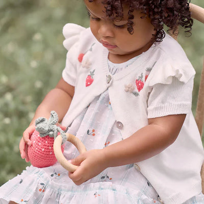 Strawberry Crochet Rattle