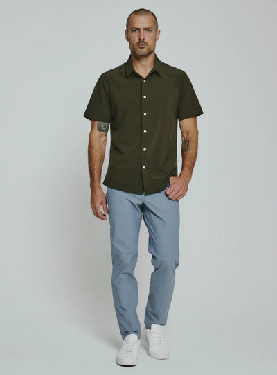 Siena Short Sleeve Shirt in Olive