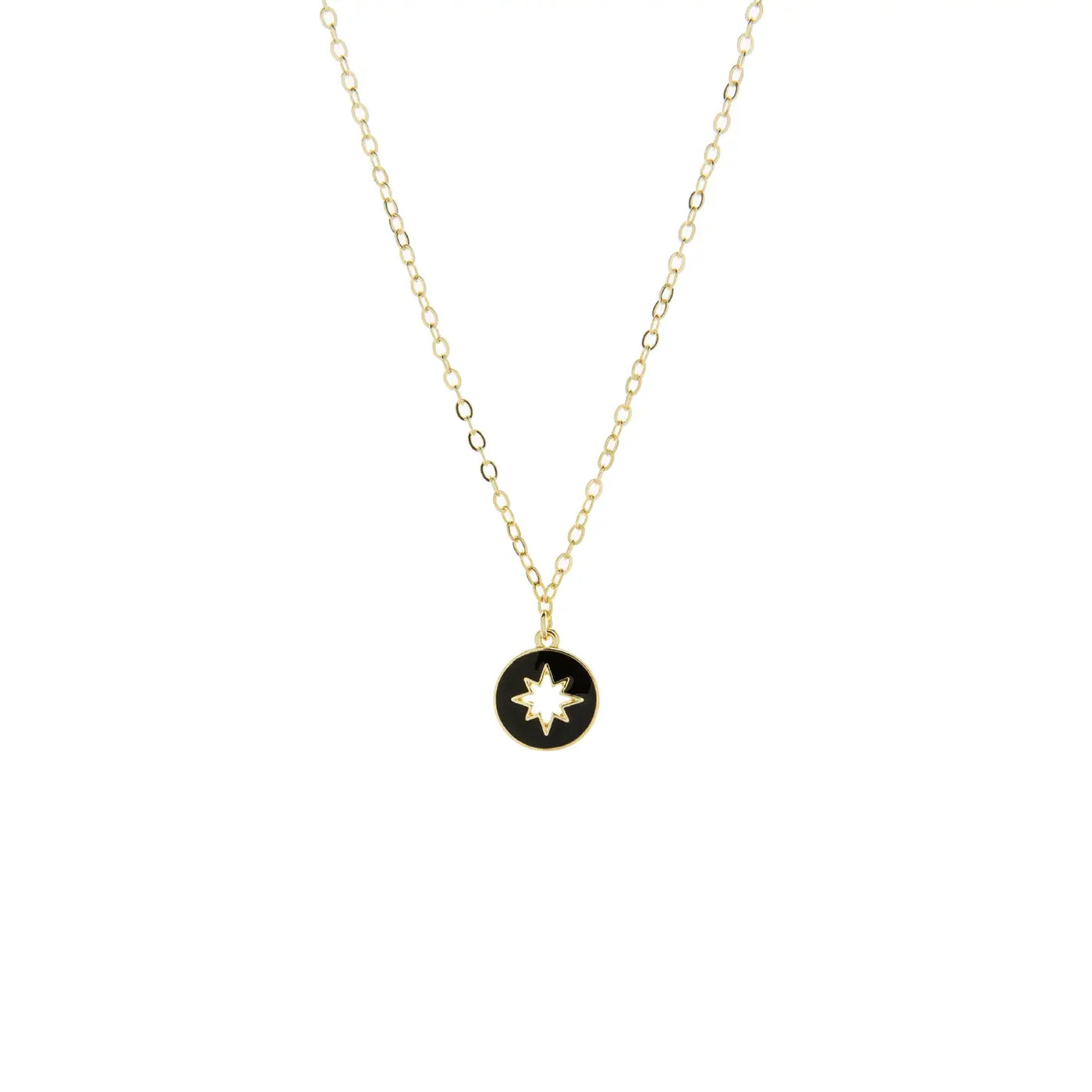 Starburst Cutout Charm Necklace