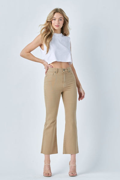 Happi High Rise Crop Flares in Wheat