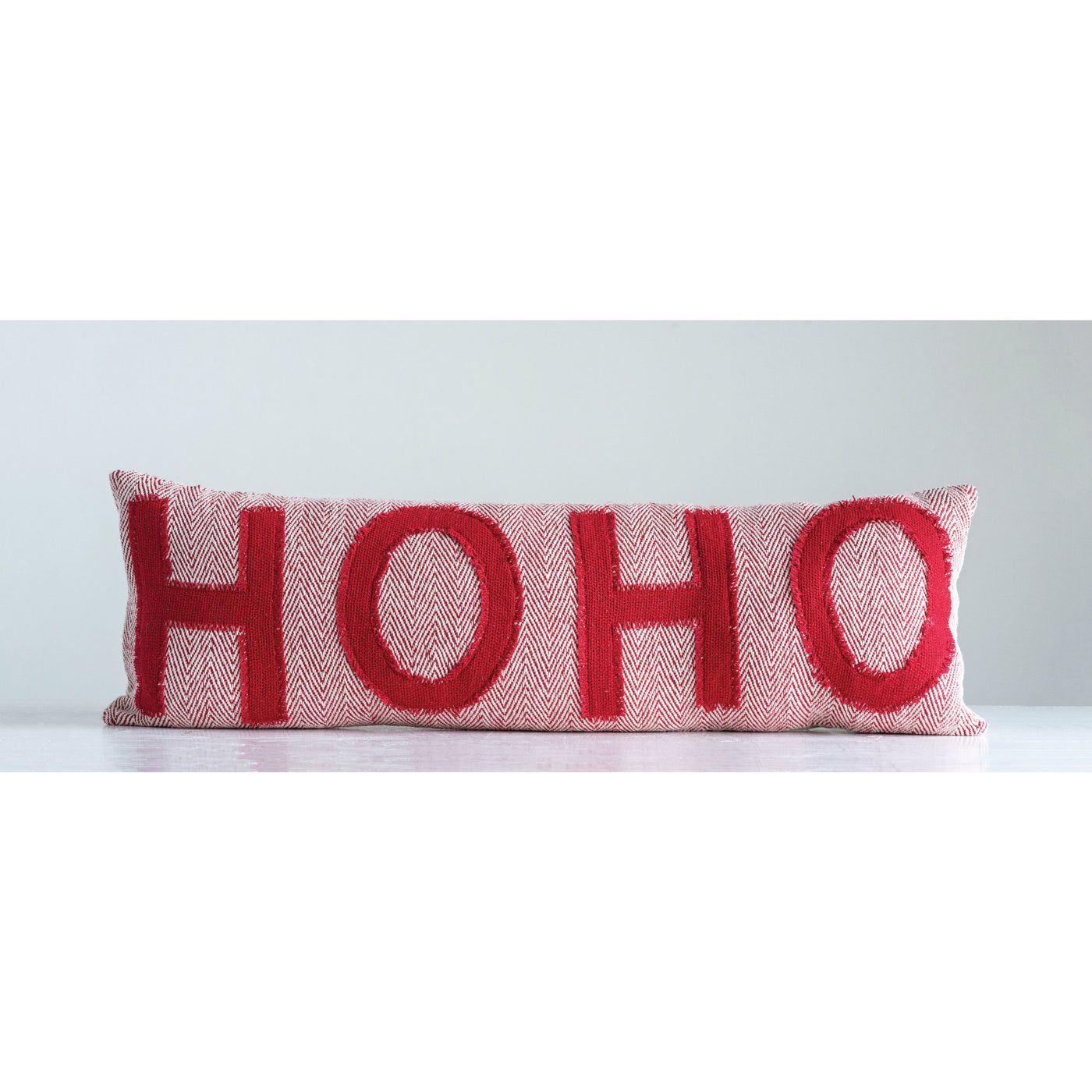 Ho Ho Cotton Woven Lumbar Pillow