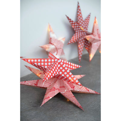 5-Point Printed Paper Star Ornament