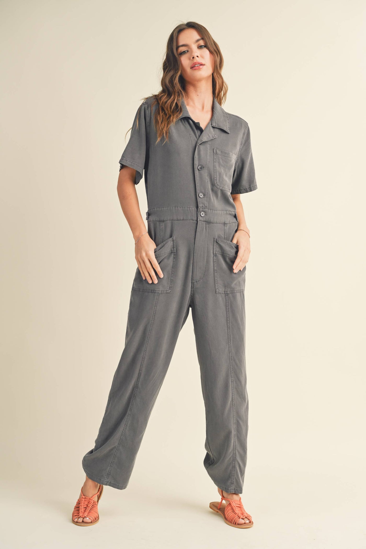 Kayla Linen Washed Jumpsuit