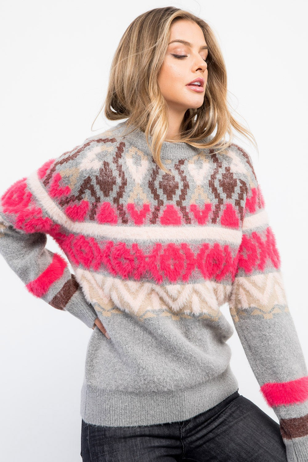 Sasha Mohair Knit Sweater