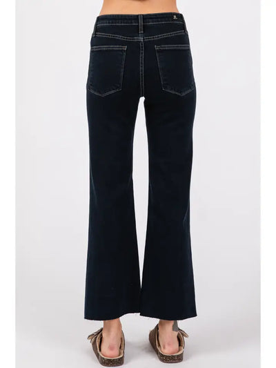 Indigo Sicily Scissor Cut Hem Skinny