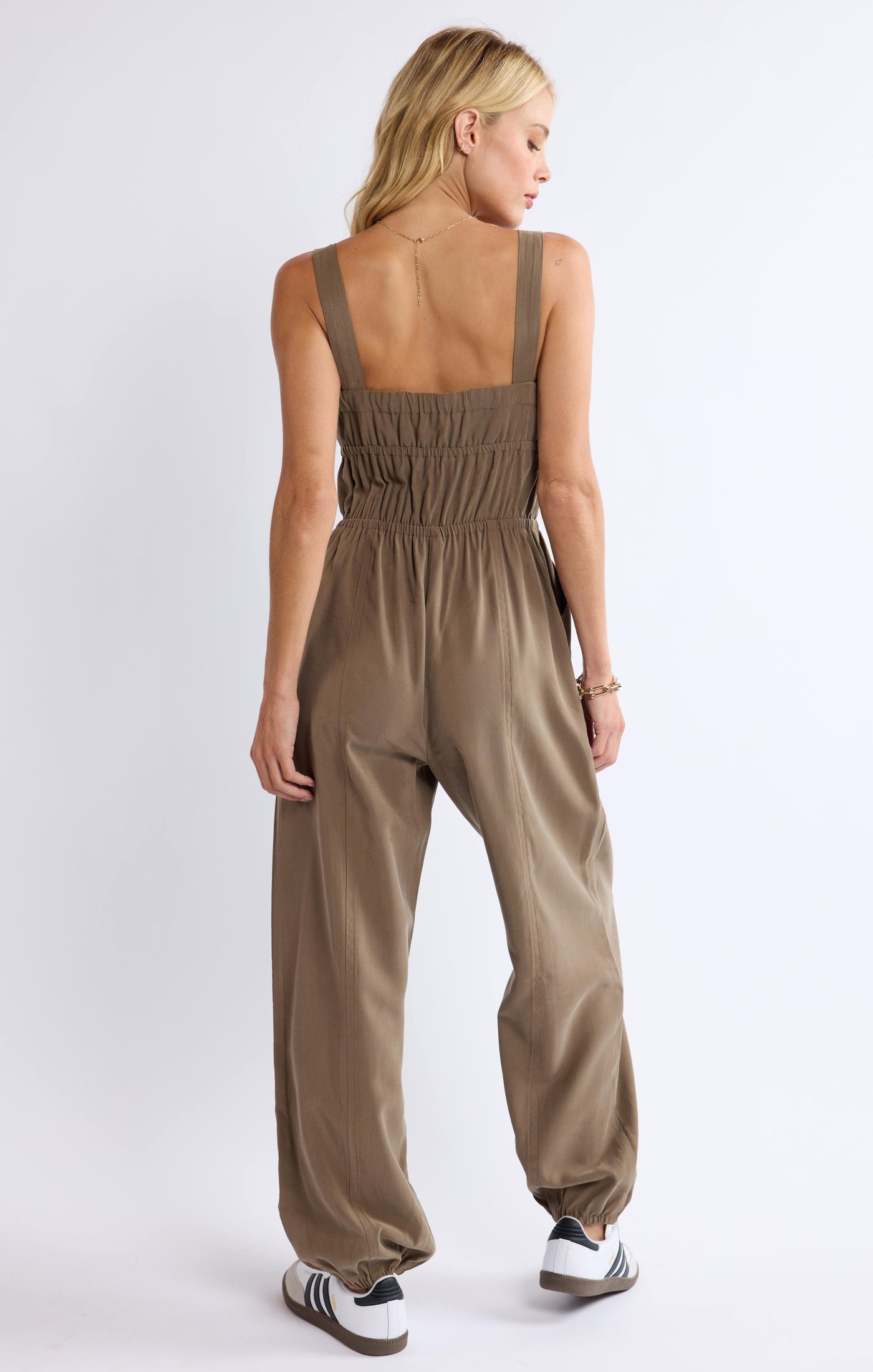 She's Poetry Gathered Bodice Jumpsuit