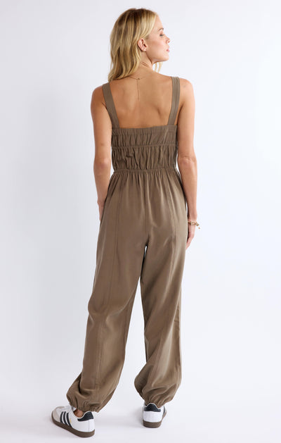 She's Poetry Gathered Bodice Jumpsuit