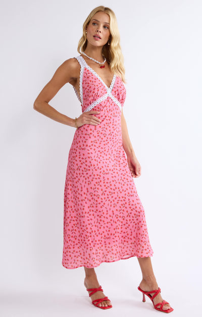 Botanica Lace Insert Midi Dress