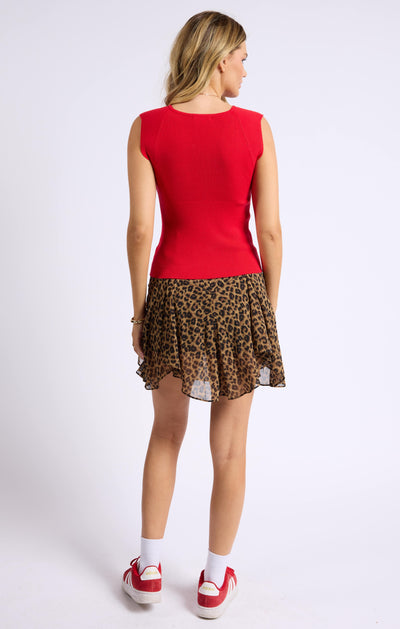 Adele Sweetheart Neckline Sweater Tank