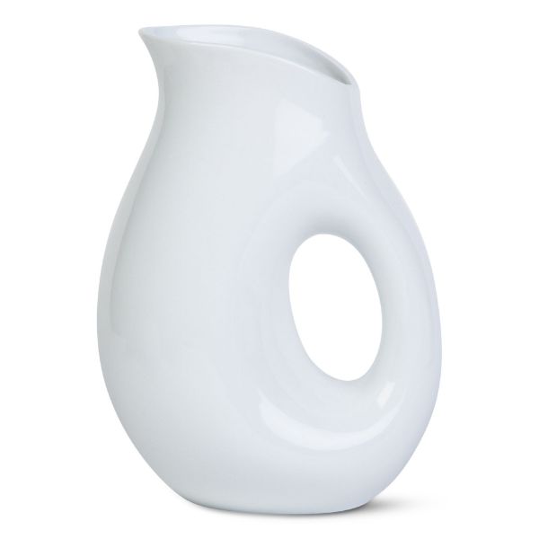 Whiteware Oval Pitcher