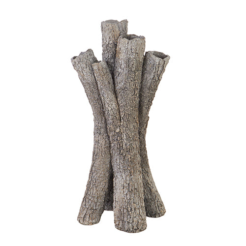 15.5" Tree Bark Multi Vase