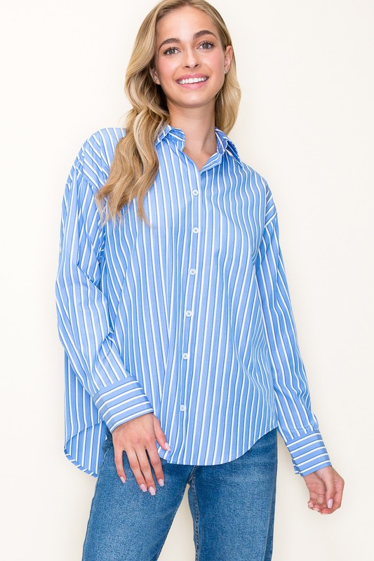 Sarah Striped Long Sleeve Shirt