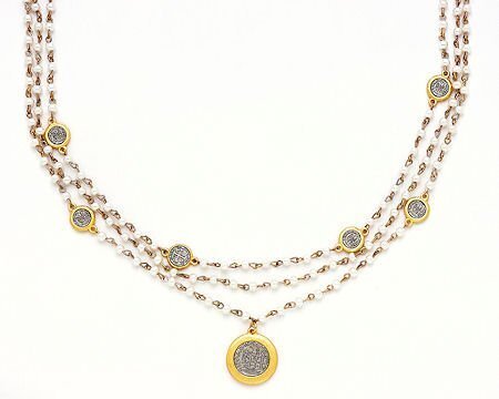 Coin And Pearl Necklace