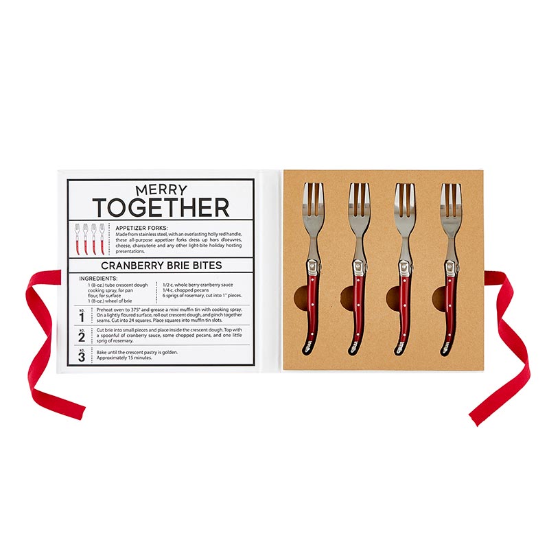 Eat, Drink, and Be Merry Appetizer Forks