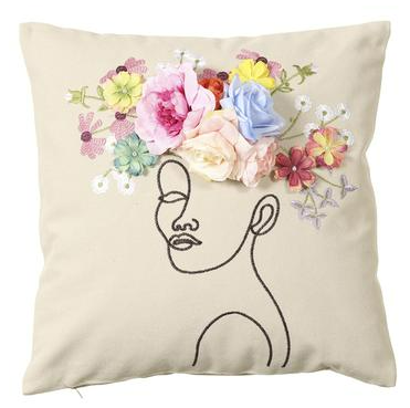 Flower Lady Pillow