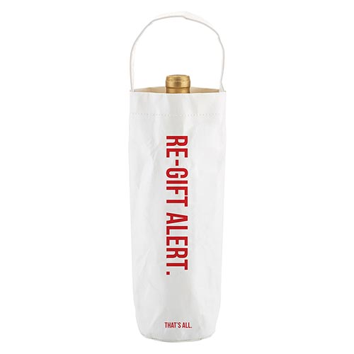 Re-Gift Alert Wine Bag