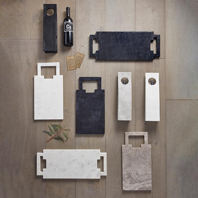 Marble Board with Square Handle - Grey