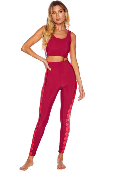 Megan Legging Sangria Wave