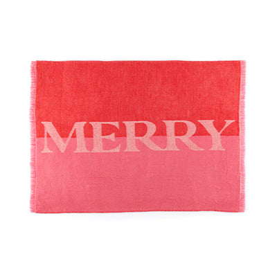 Merry Reversible Holiday Throw