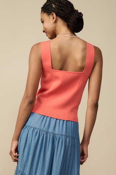 Parker Sweater Tank in Grapefruit