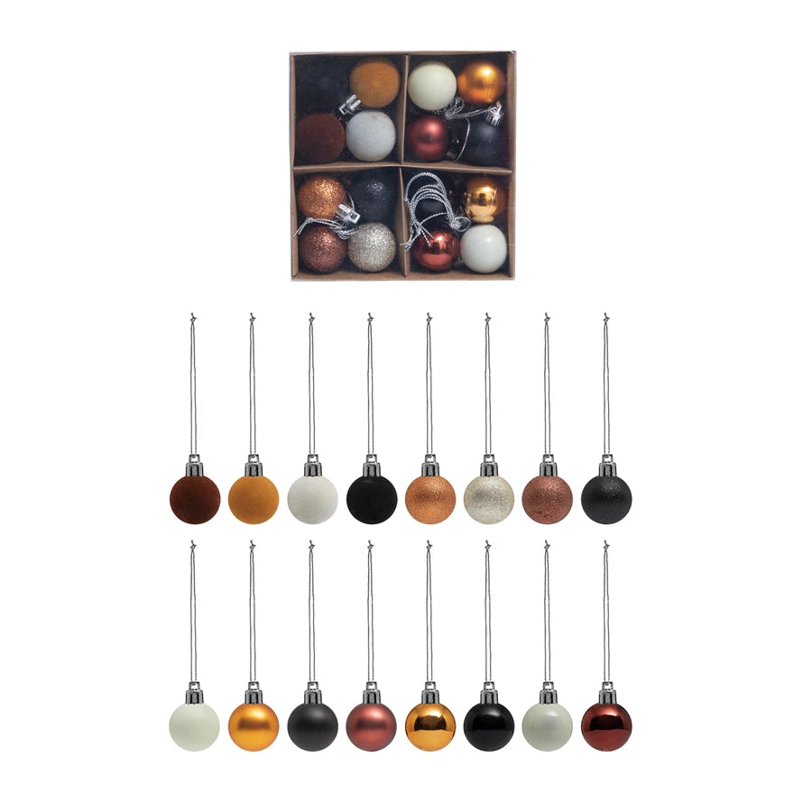 Plastic Ball Ornament Set