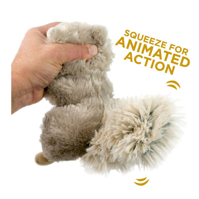 Plush Squirrel Twitchy Tail Toy