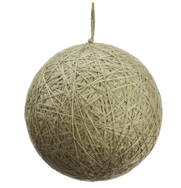 5" Wool String Wrap Ball Ornament