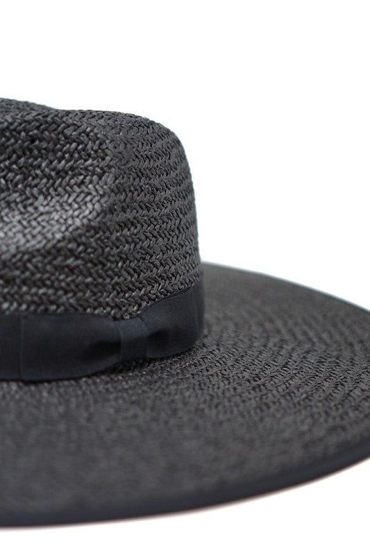 Emma Straw Hat in Black